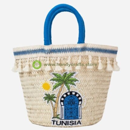 Palm Leaf Basket – Sidi Bou Said Design