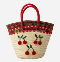 Cherry Blossom Handwoven Basket