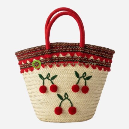 Cherry Blossom Handwoven Basket