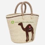 Palm Leaf Basket – Camel Design - Image 2