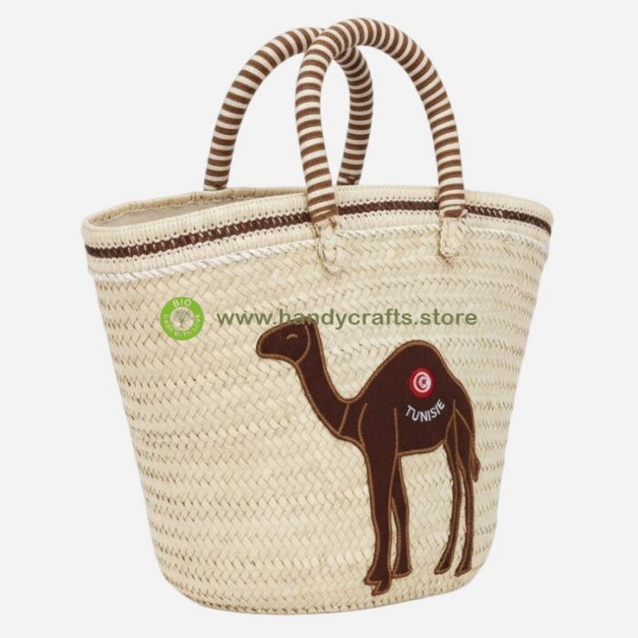 Palm Leaf Basket – Camel Design - Image 2